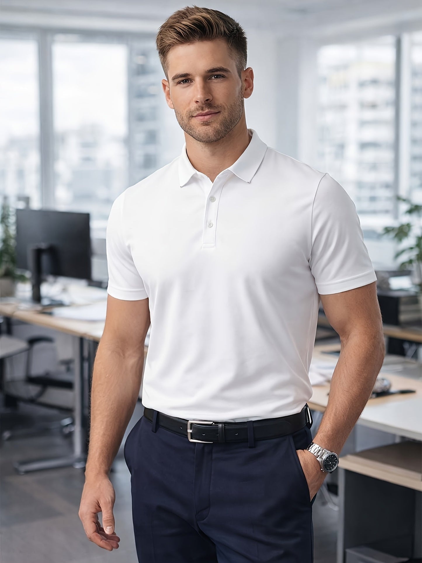 Men's Performance Shirt - Collared Short Sleeve – view 2