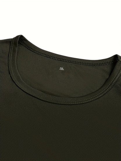 Men's Performance T-Shirt - Crew Neck Long Sleeve – Crew Neck neckline complements the regular detail view