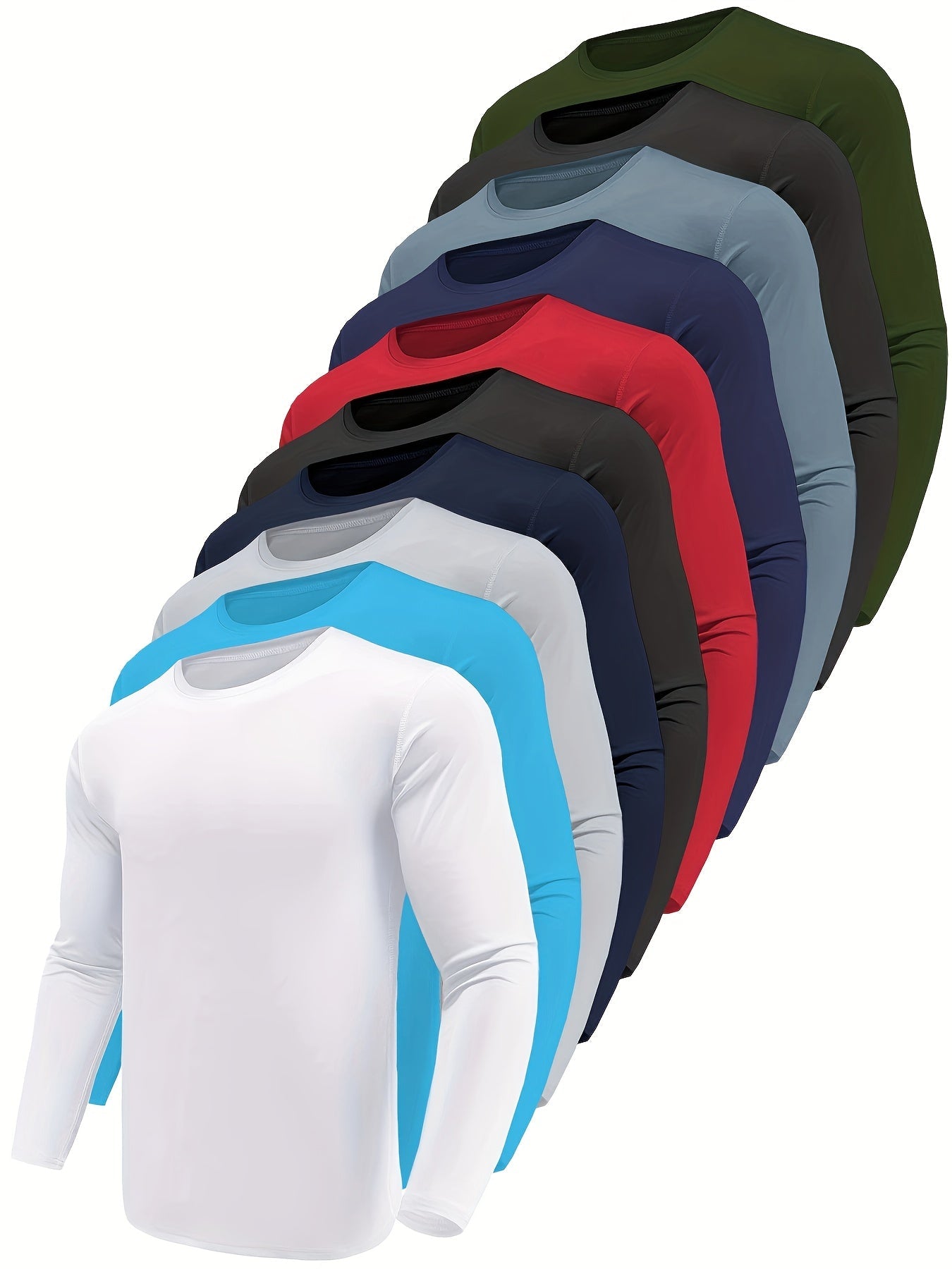 Men's Performance T-Shirt - Crew Neck Long Sleeve Streetwear Style – view 4