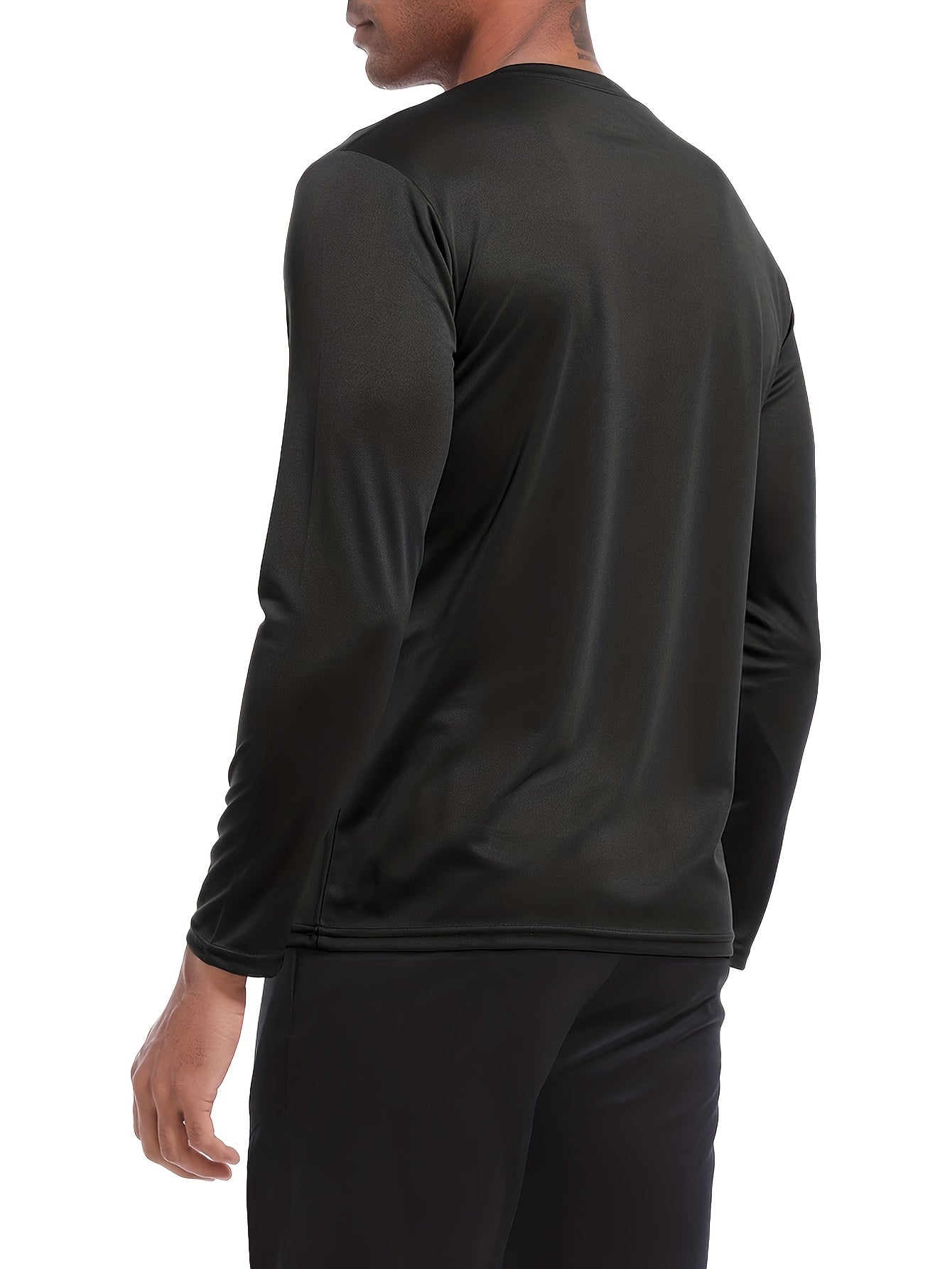 Men's Performance T-Shirt - Crew Neck Long Sleeve Streetwear Style – view 9