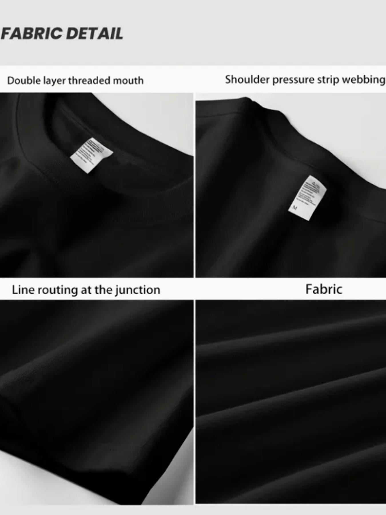 Men's Performance T-Shirt - Crew Neck Short Sleeve – black – view 4