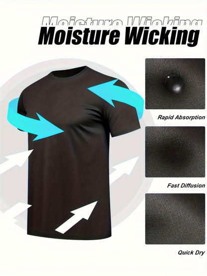 Men's Performance T-Shirt - Crew Neck Short Sleeve – Mixed colors Short-Sleeve – view 8