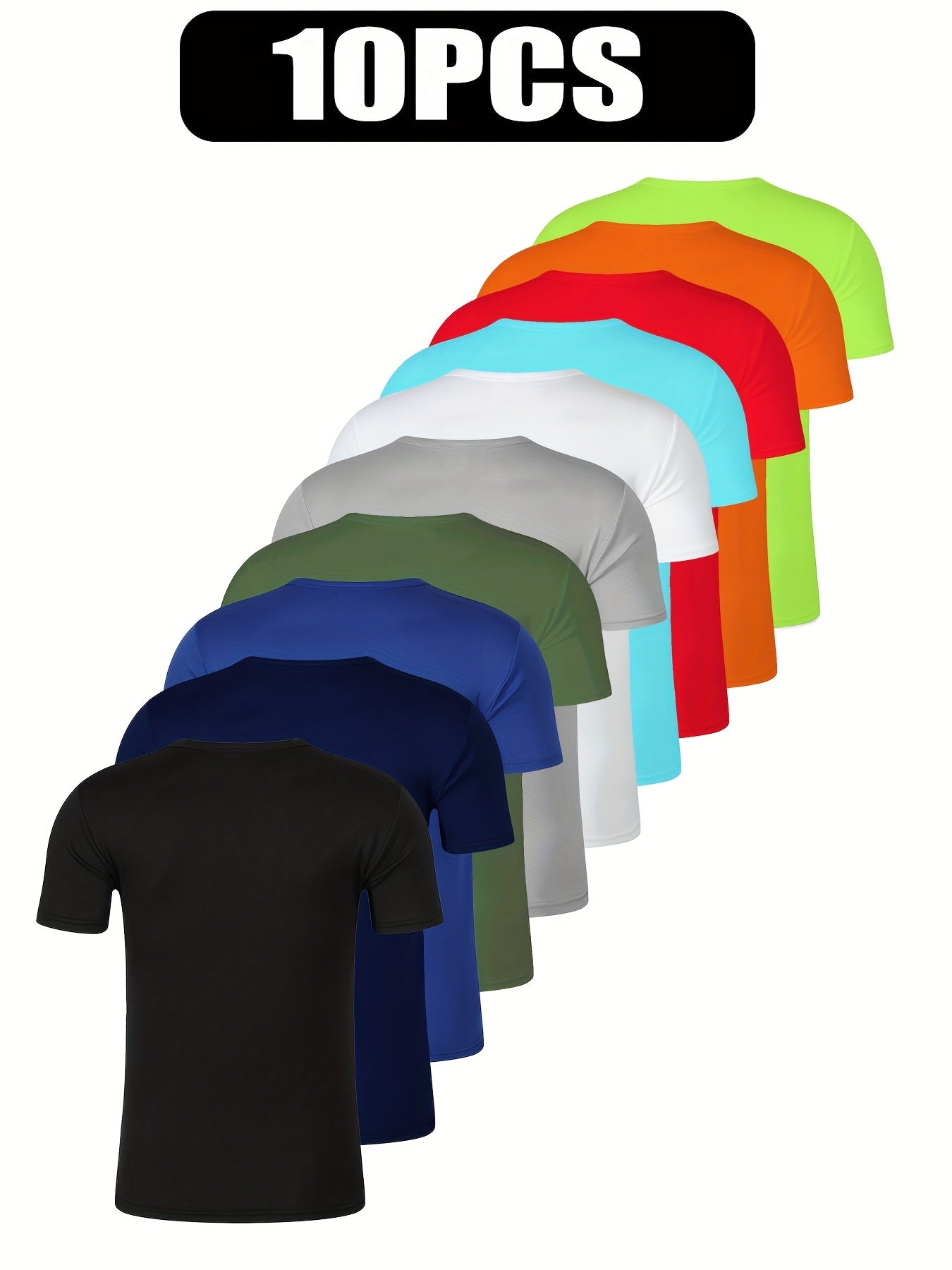 Men's Performance T-Shirt - Crew Neck Short Sleeve Streetwear Style – view 2