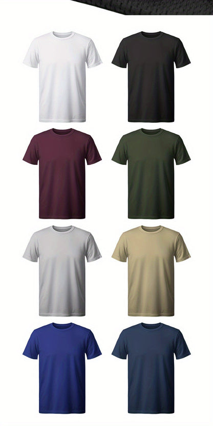 Men's Performance T-Shirt - Crew Neck Short Sleeve Streetwear Style – view 8