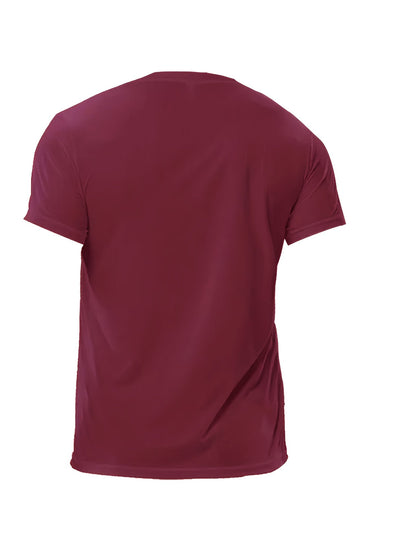 Men's Performance T-Shirt – Men's Wine Red Army Green Navy Blue - Khaki Black White Gray – view 5