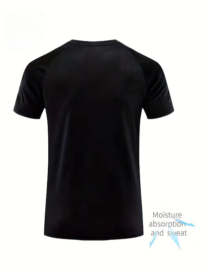 Men's Performance T-Shirt – Men's Wine Red Army Green Navy Blue - Khaki Black White Gray – view 8