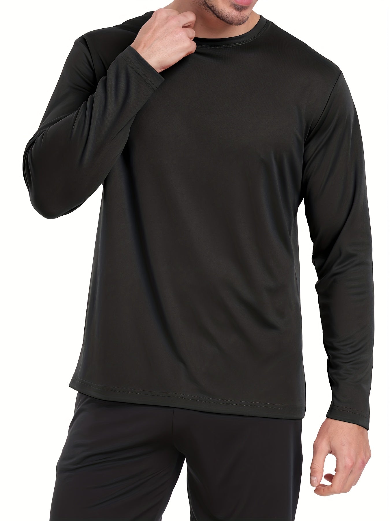 Men's Performance T-Shirt - Round Neck Long Sleeve – Sizes S–XXL – view 7