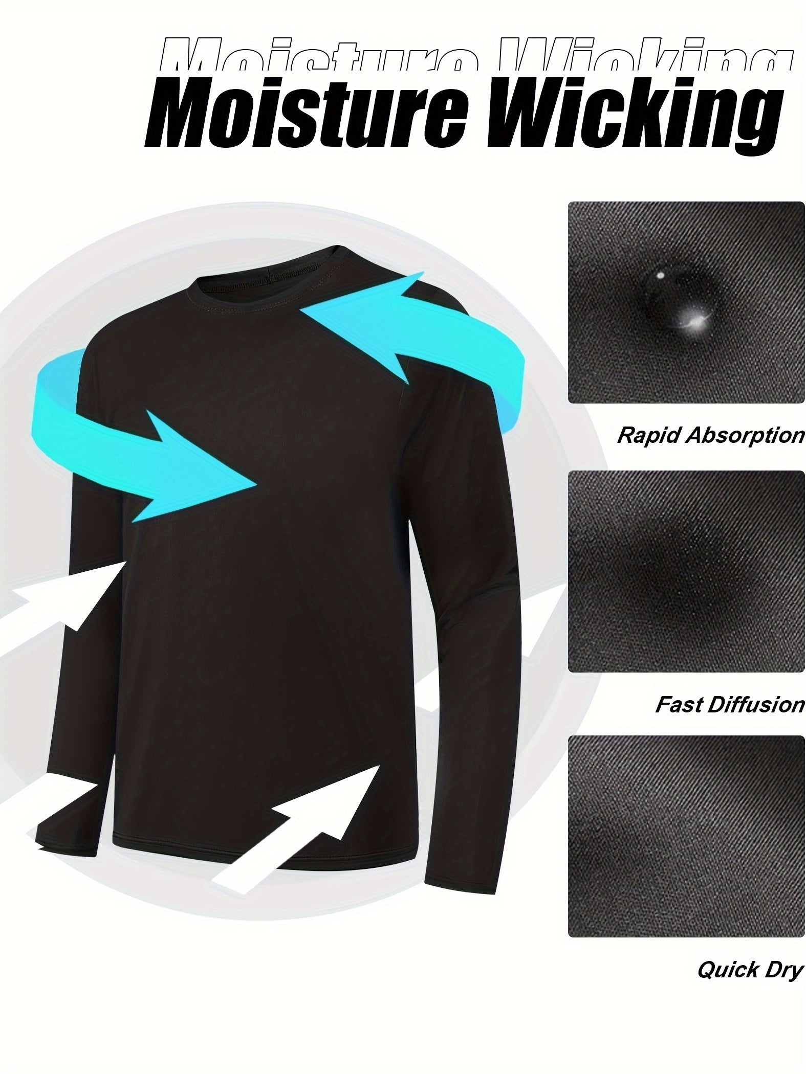 Men's Performance T-Shirt - Round Neck Long Sleeve – Sizes S–XXL – view 11