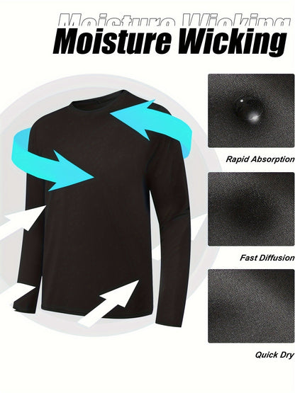 Men's Performance T-Shirt - Round Neck Long Sleeve – Sizes S–XXL – view 11