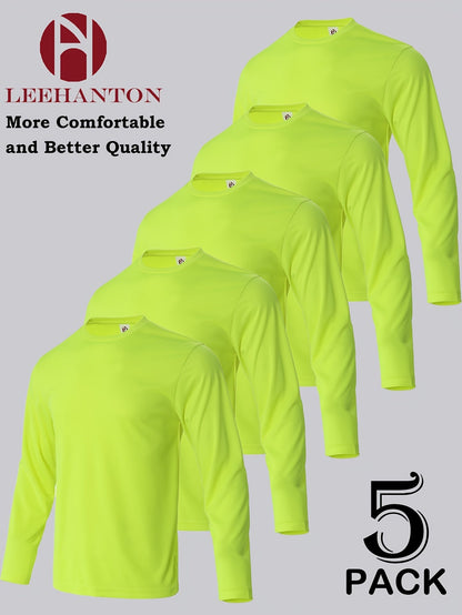 Men's Performance T-Shirt - Round Neck Short Sleeve – 6-Color Selection – Yellow option – view 3
