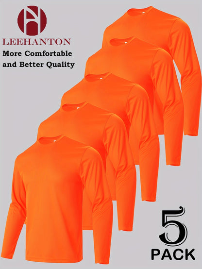Men's Performance T-Shirt - Round Neck Short Sleeve – 6-Color Selection – Yellow option – view 6