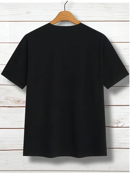 Men's Performance T-Shirt - Round Neck Short Sleeve – Black – view 3