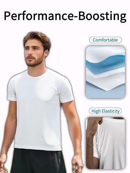 Men's Performance T-Shirt - Round Neck Short Sleeve – Colorway 10661 – view 13