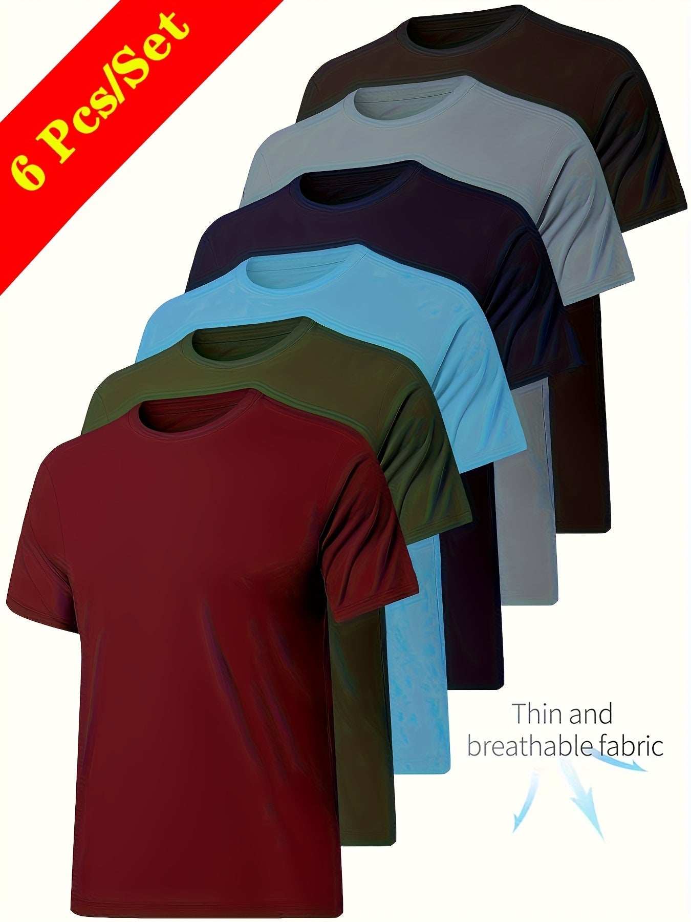 Men's Performance T-Shirt - Round Neck Short Sleeve – Colorway 46821 – main product image