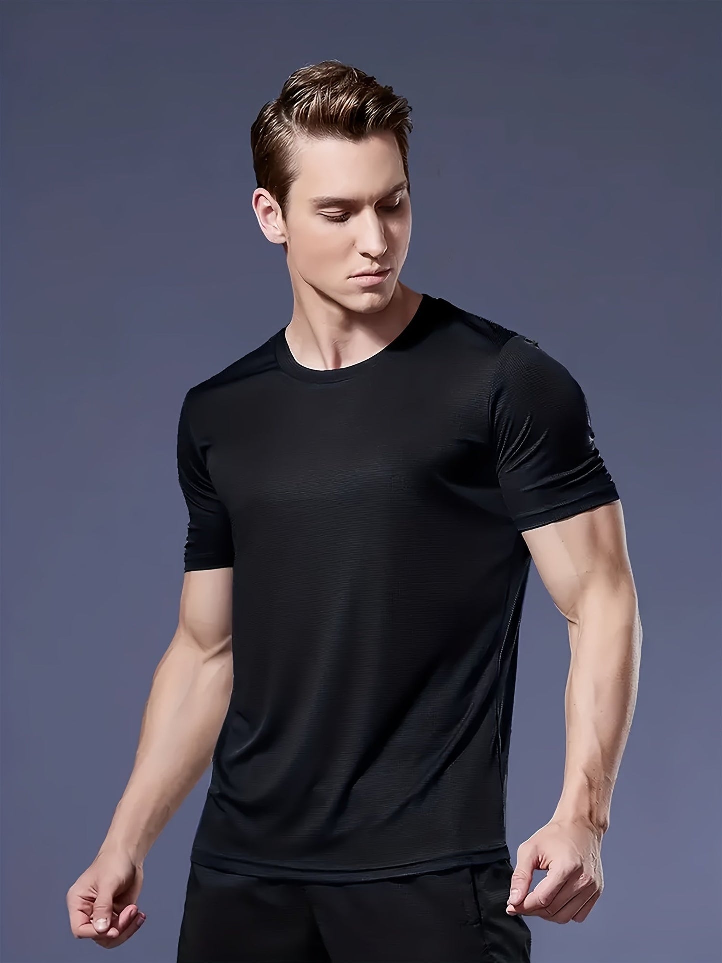 Men's Performance T-Shirt - Round Neck Short Sleeve – Colorway 46821 – view 6