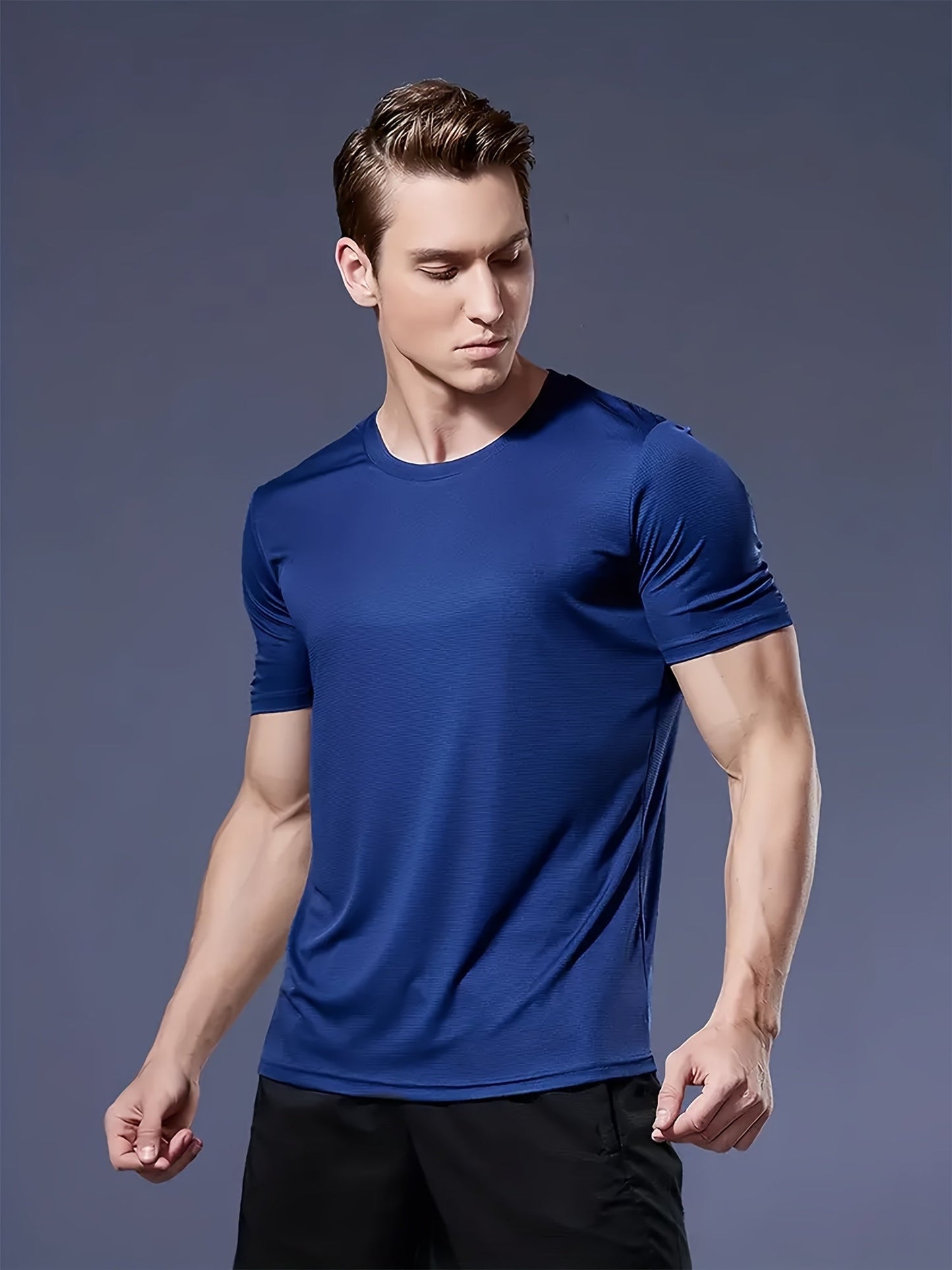 Men's Performance T-Shirt - Round Neck Short Sleeve – Colorway 46821 – view 18