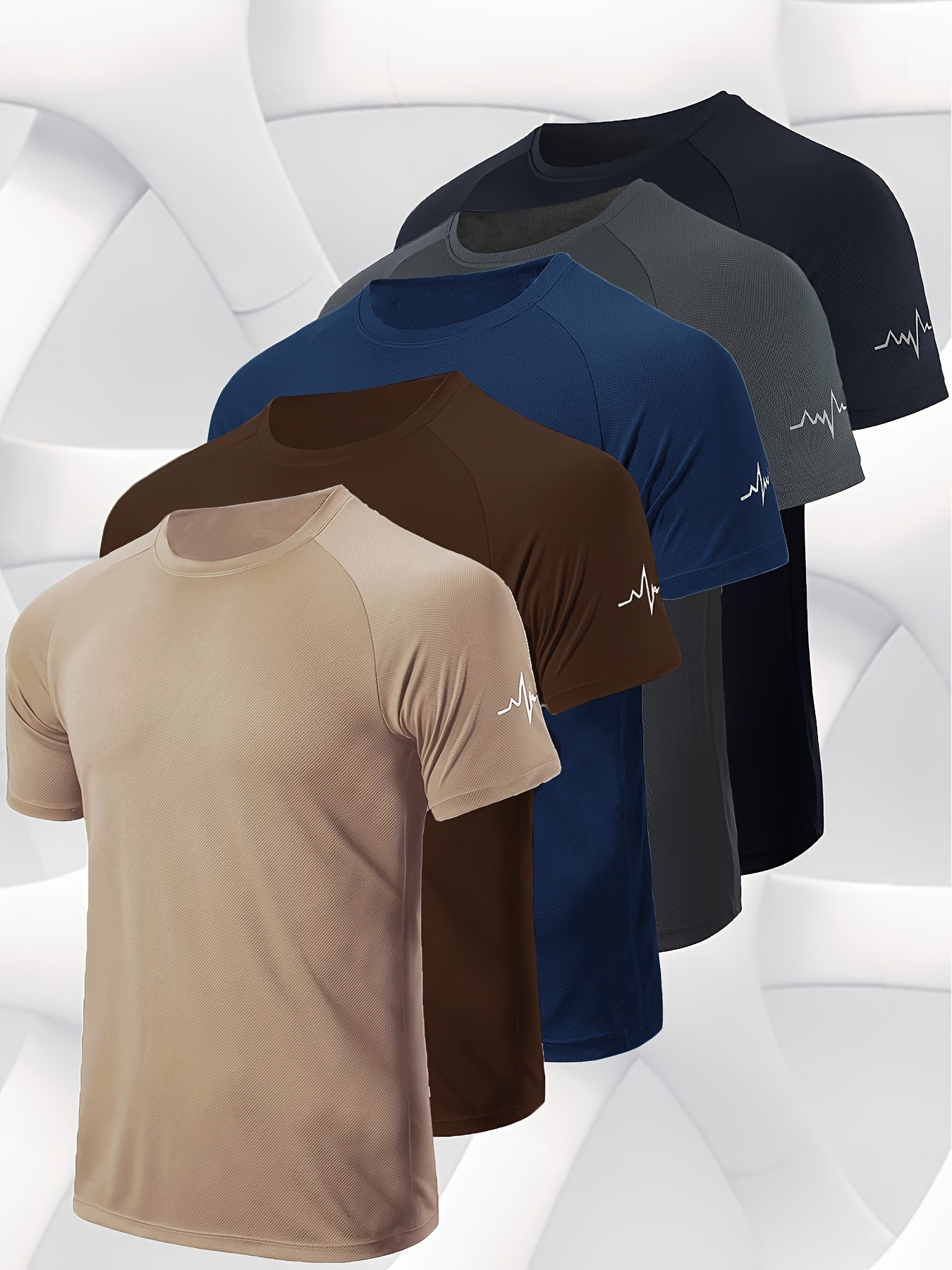 Men's Performance T-Shirt - Round Neck Short Sleeve – Mix Color-5-2 / Mix Color-5-5 – view 12