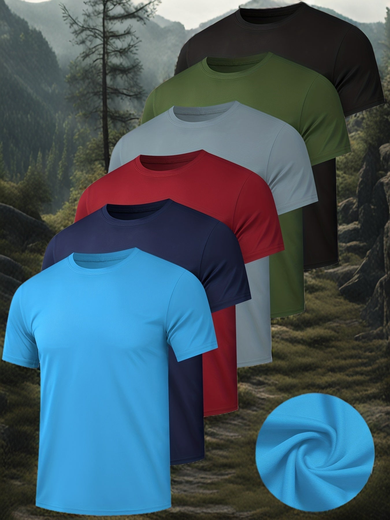 Men's Performance T-Shirt - Round Neck Short Sleeve Streetwear – Regular fit – view 7