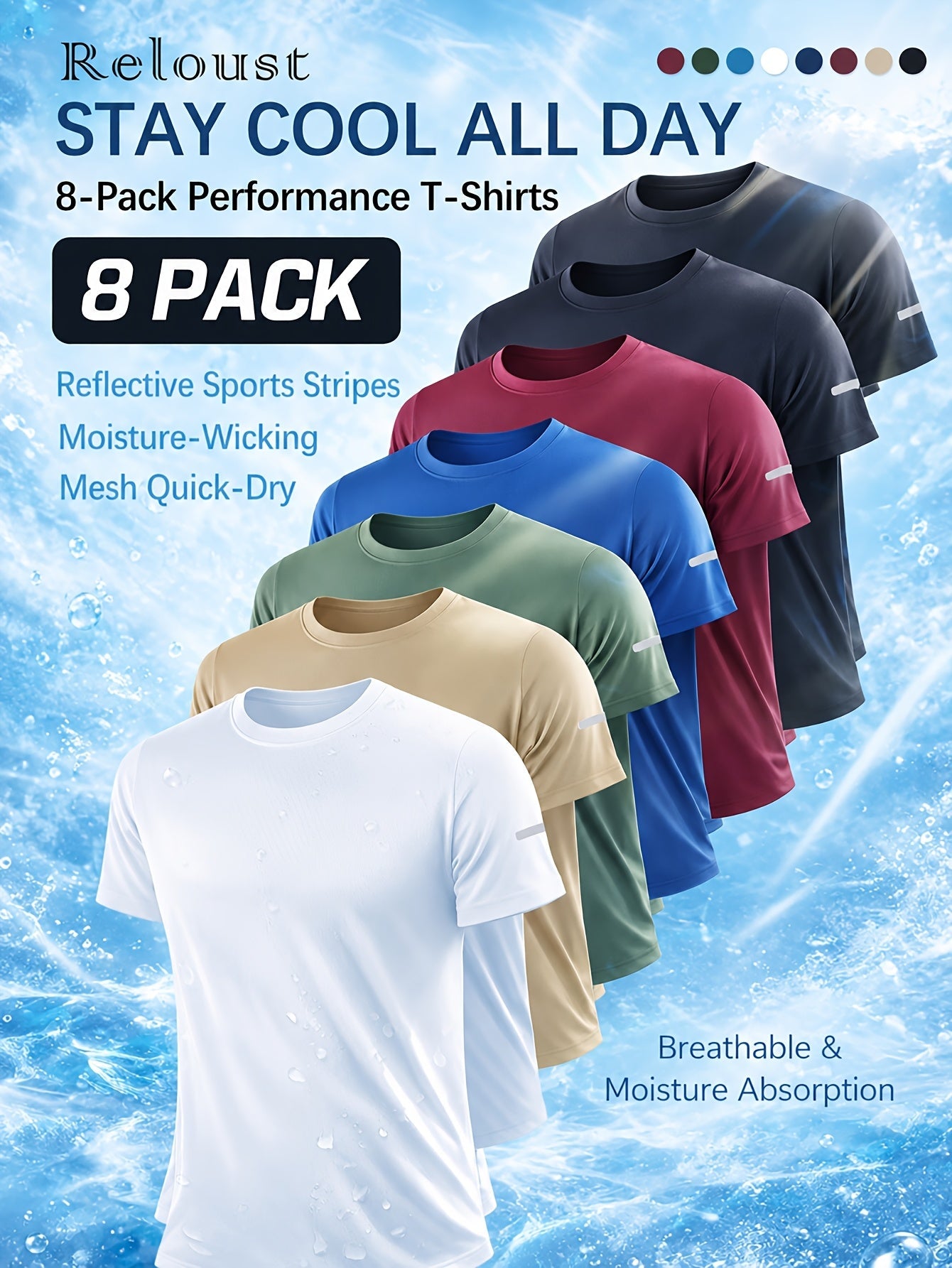 Men's Performance T-Shirt - Round Neck Short Sleeve Streetwear – Relaxed fit – main product image