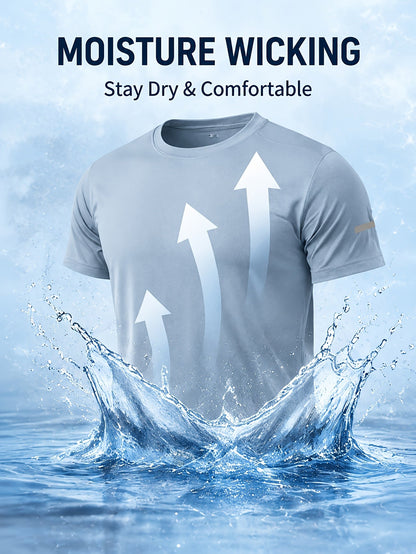 Men's Performance T-Shirt - Round Neck Short Sleeve Streetwear – Relaxed fit – view 7