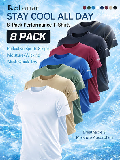 Men's Performance T-Shirt - Round Neck Short Sleeve Streetwear – Relaxed fit – view 9