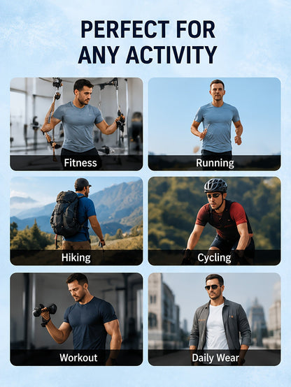 Men's Performance T-Shirt - Round Neck Short Sleeve Streetwear – Relaxed fit – view 11