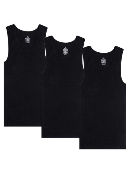 Men's Performance Tank Top - Classic Neck Sleeveless – 100% cotton – White option – view 3