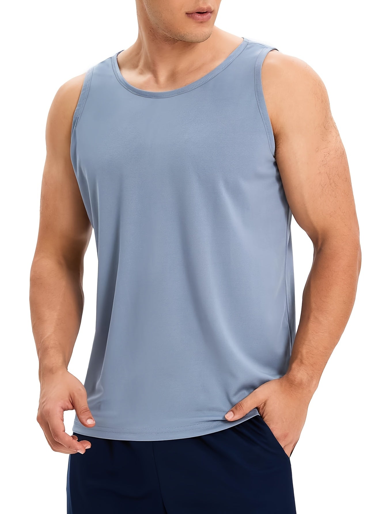 Men's Performance Tank Top - Classic Neck Sleeveless – Colorway 35717 – main product image