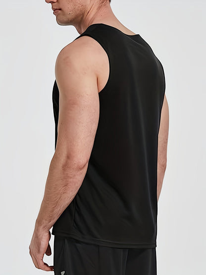 Men's Performance Tank Top - Classic Neck Sleeveless – Sizes S–L – view 9