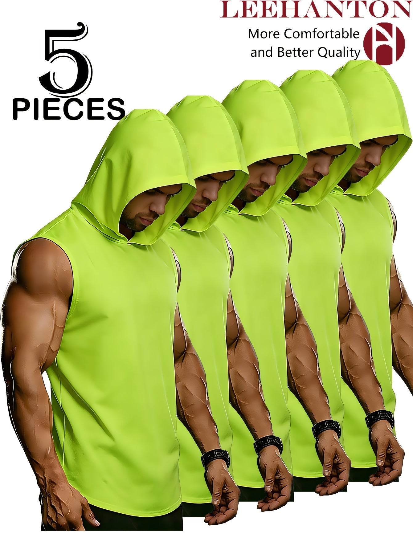 Men's Performance Tank Top Multipack - Breathable Quick-Dry Value Set – 8-Color Selection detail view