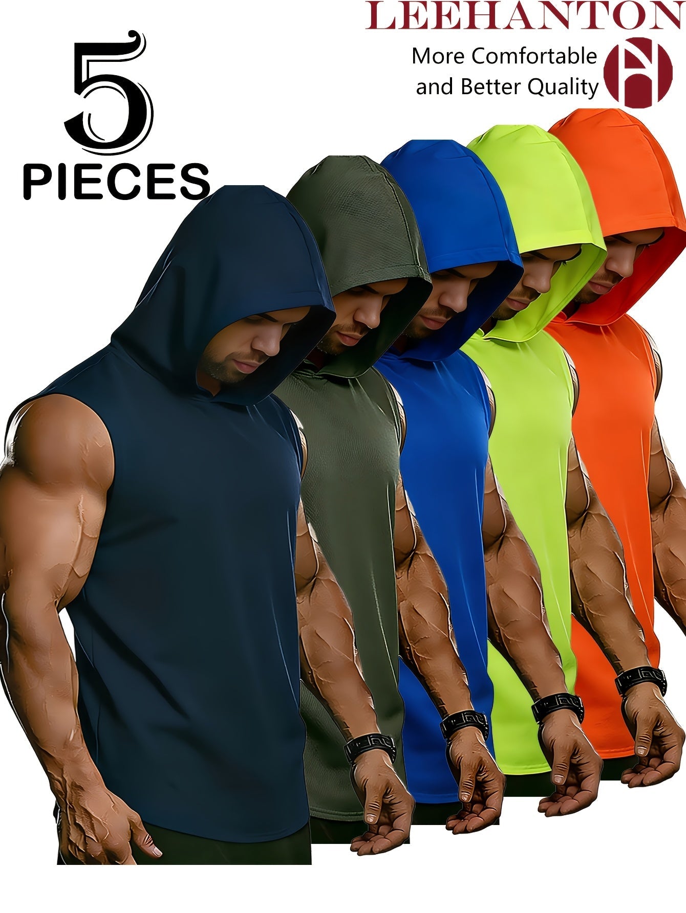 Men's Performance Tank Top Multipack - Breathable Quick-Dry Value Set – 8-Color Selection detail view