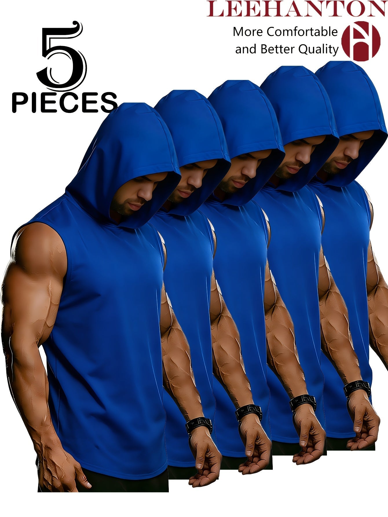 Men's Performance Tank Top Multipack - Breathable Quick-Dry Value Set – 8-Color Selection – GREY option – view 8