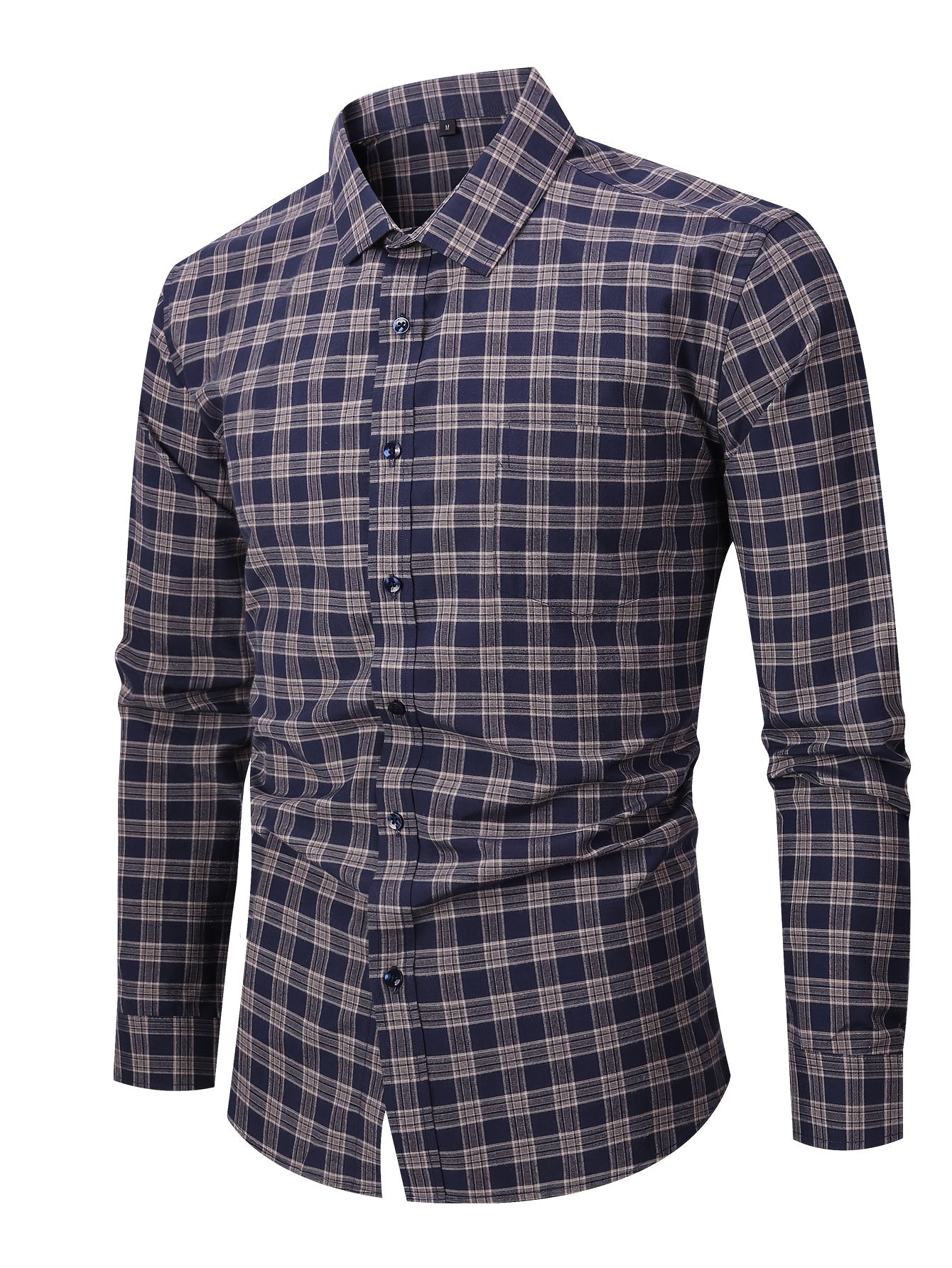 Men's Plaid Long Sleeve Casual Shirt - Easy Care – view 11