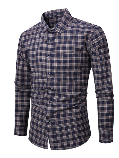Men's Plaid Long Sleeve Casual Shirt - Easy Care – view 11