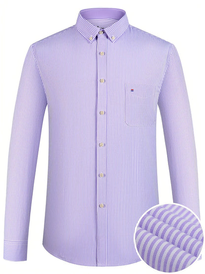 Men's Plaid Long Sleeve Dress Shirt - Easy Care – view 5