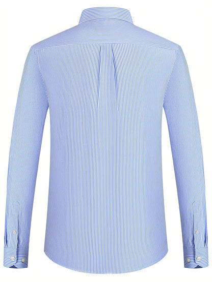 Men's Plaid Long Sleeve Dress Shirt - Easy Care – view 6