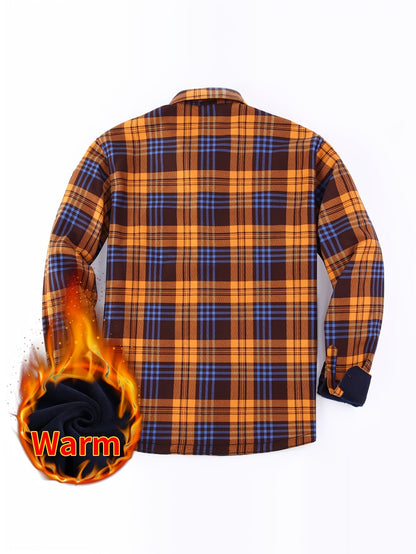 Men's Plaid Long Sleeve Flannel Shirt - Wrinkle Resistant – view 7