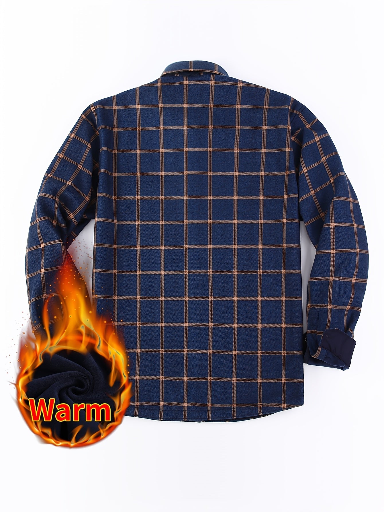 Men's Plaid Long Sleeve Flannel Shirt - Wrinkle Resistant – view 8