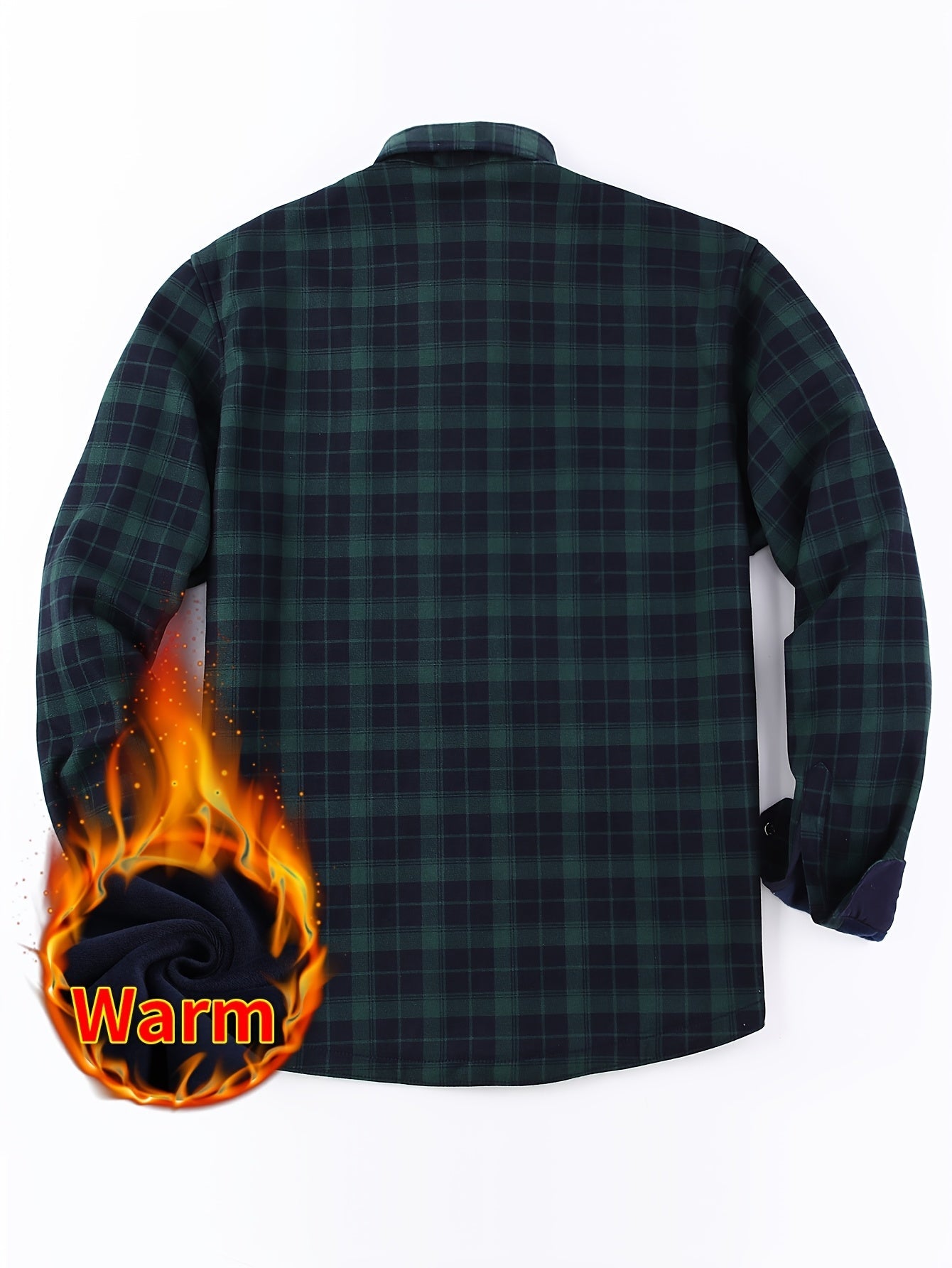 Men's Plaid Long Sleeve Flannel Shirt - Wrinkle Resistant – view 13