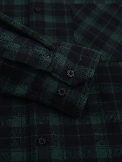 Men's Plaid Long Sleeve Flannel Shirt - Wrinkle Resistant – view 14