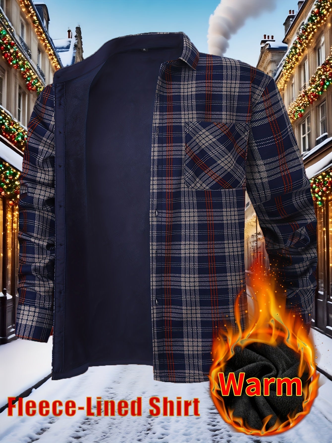 Men's Plaid Long Sleeve Flannel Shirt - Wrinkle Resistant – view 19