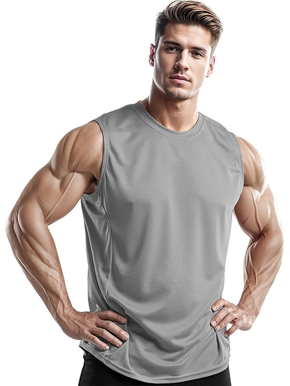 Men's Plus Size Performance Tank Tops - 5-Pack Breathable Sports Vests – view 3