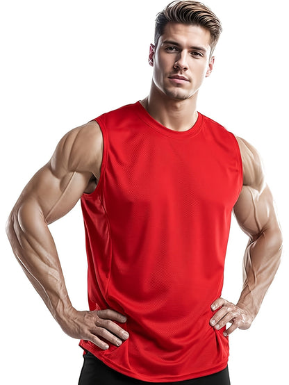 Men's Plus Size Performance Tank Tops - 5-Pack Breathable Sports Vests – view 4