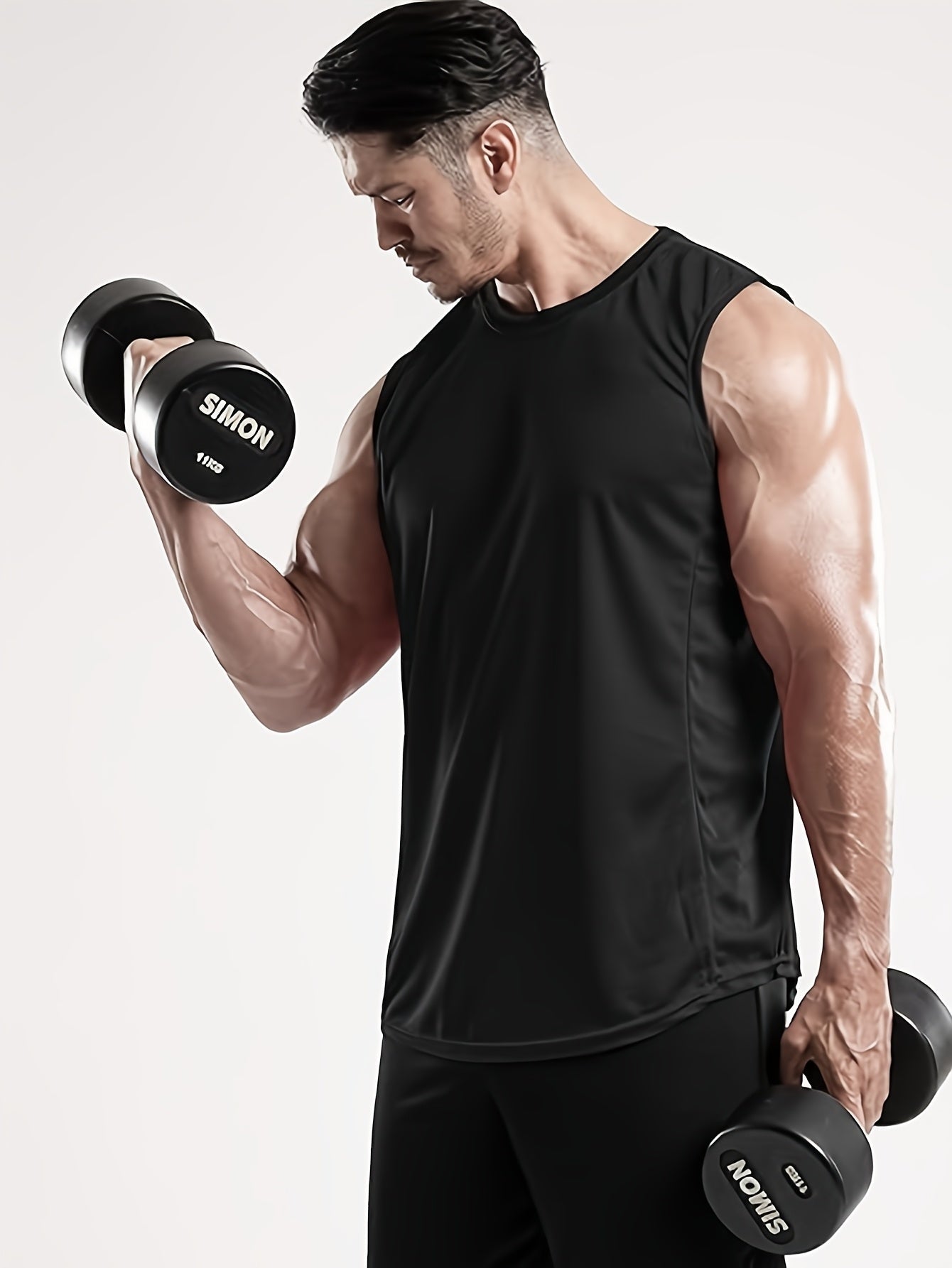 Men's Plus Size Performance Tank Tops - 5-Pack Breathable Sports Vests – view 12