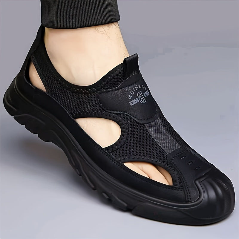 Men's Quick-Dry Slip-On Water Shoes - Shock-Absorbing Insole and PU Outsole – Black option – view 3