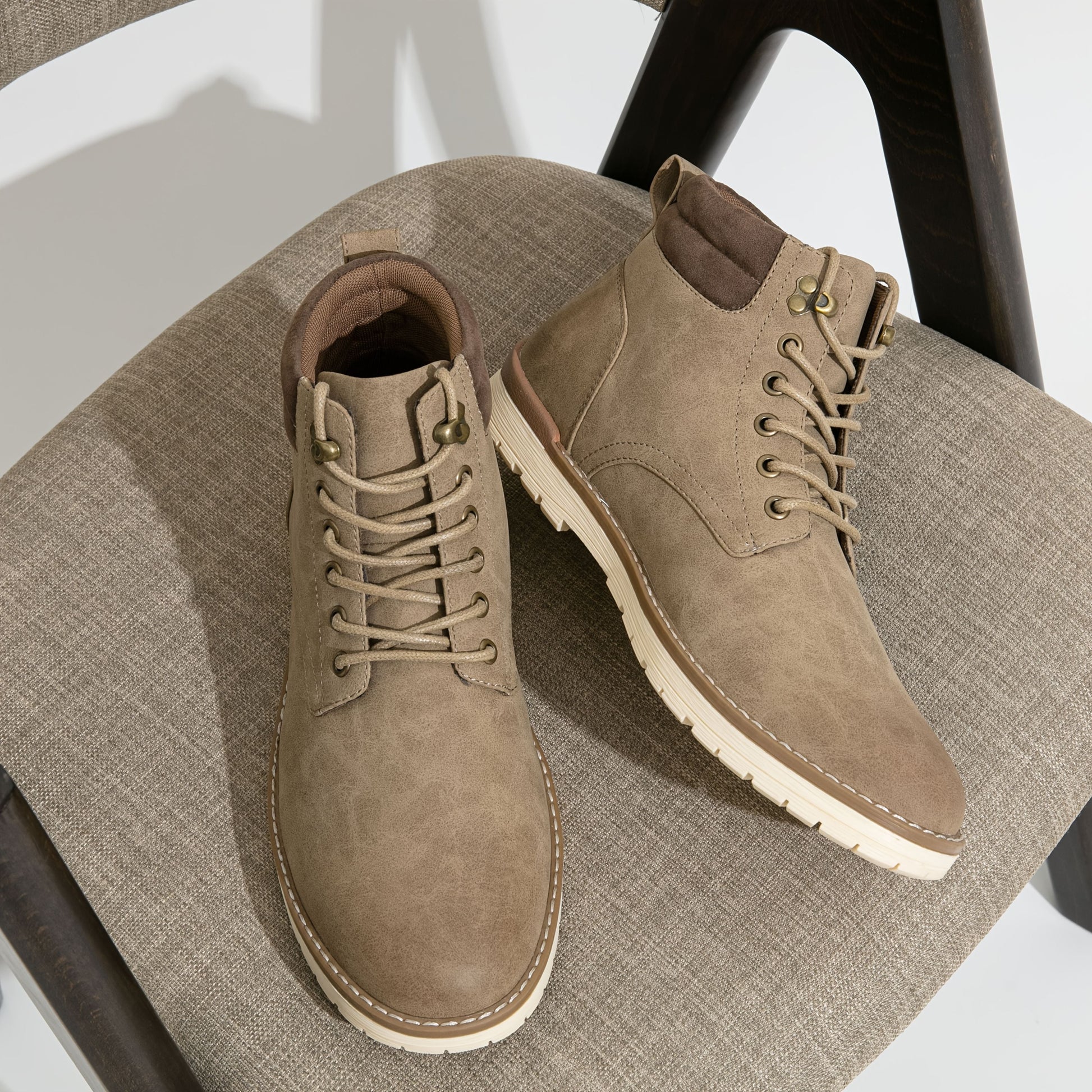 Men's Rain Boots – Non-Slip Sole Lace-Up for Outdoor & – main product image