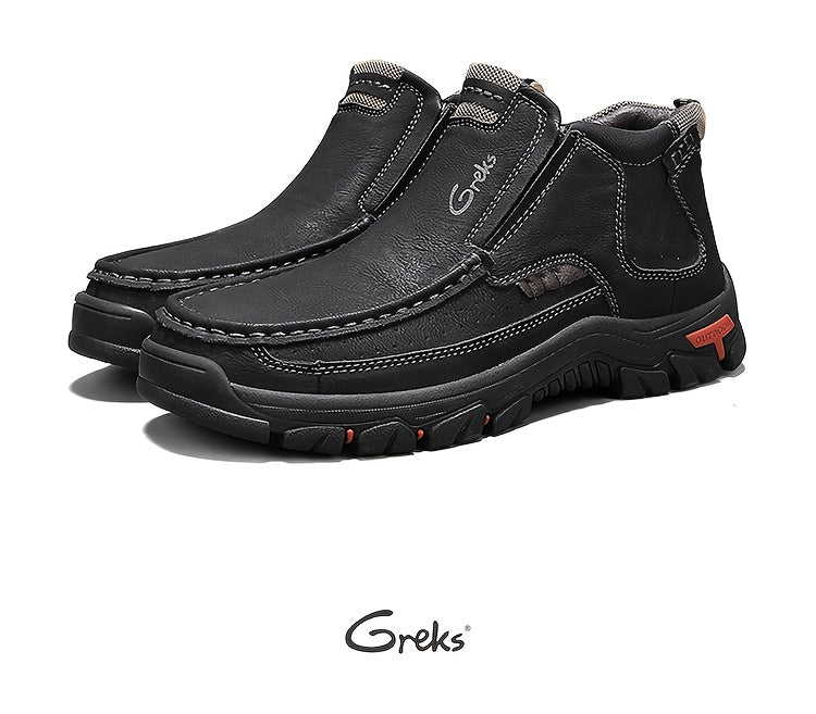 Men's Rain Boots – Non-Slip Sole Outdoor & Travel 46 – Black option – view 9