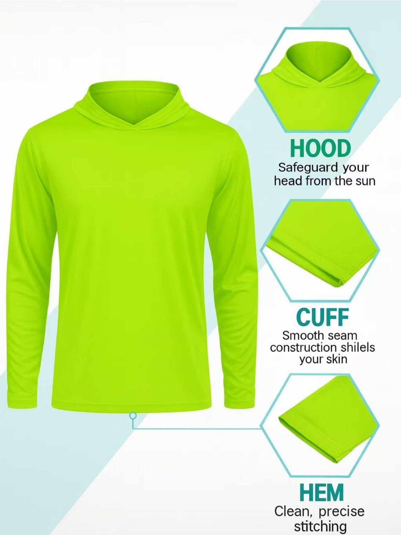 Men's Rash Guard Swim Shirt - Quick Dry detail view