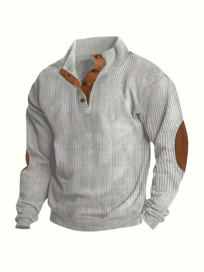 Men's Relaxed Corduroy Button-Front Hoodie – view 3