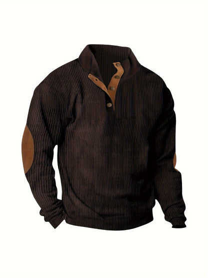Men's Relaxed Corduroy Button-Front Hoodie – view 10